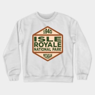 Isle Royale National Park badge Crewneck Sweatshirt